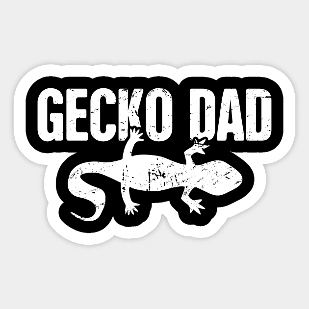 Gecko Dad | Leopard Gecko Graphic Sticker by MeatMan